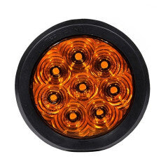 Hi Visibility 4" Round Amber Turn Amber Lens Grommet Mount Tri Pole T46-AA0T-1 ***
