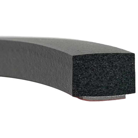 Peel N Stick 11/16" x 7/16" Rectangular Seal Black 10'L (99-4558-277)