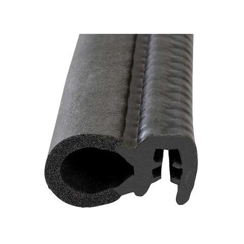 Side Bulb Push On Rubber Seal Black 3/4" W x 5/8" T x 25' L (99-4356-277)