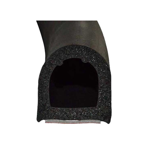 Peel N Stick 1" Hollow "D" Seal Black 15' L (99-4597-272)