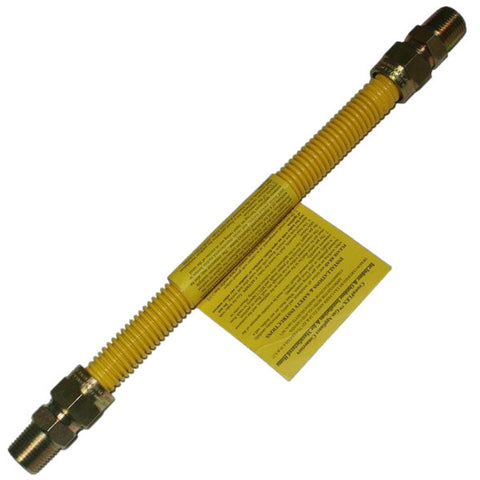 Natural Gas Flex Hose Supply Line 24" L x 3/8" ID