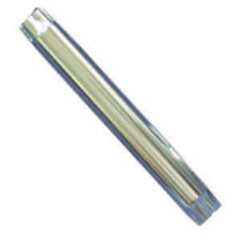 25 1/2" Aluminum Stationary Table Leg; Silver Powder Coat; Tapered Bottom