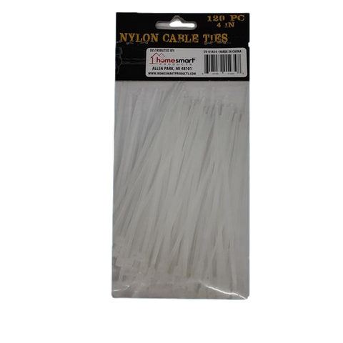 4" Nylon Cable Tie (Black/White) 120Pc