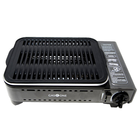 7,200 BTU Portable BBQ Stove with Griddle – Compatible with Butane and Propane (GS-2400P)