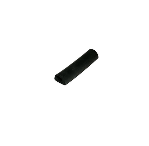 Hollow D Rubber Bulb Seal Ribbed w/Adhesive .375"W x .250"H (By the Foot) LP1153