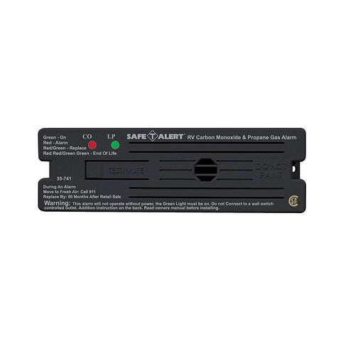 Safe-T-Alert Lp/Co2 Alarm Surface Mount Black ( 35-741-BL )