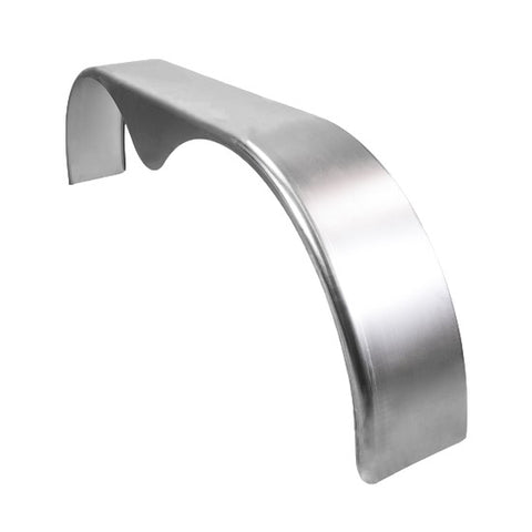 Smooth Aluminum | Tandem Teardrop Fender | 72"L x 10"W x 20"H | for Double Axle Trailer