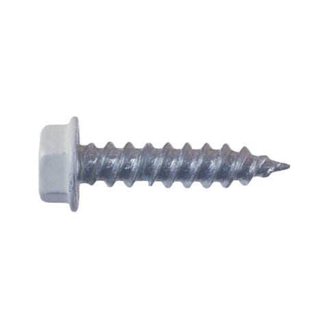 8 X 2 White #8 Hex Washer Head Screw 500PC (012-TR500W 8 X 2)