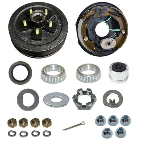 3500# Brake Drum 5-4.5 & 10" x 2 1/4" Brake Assembly (Kit) - RH