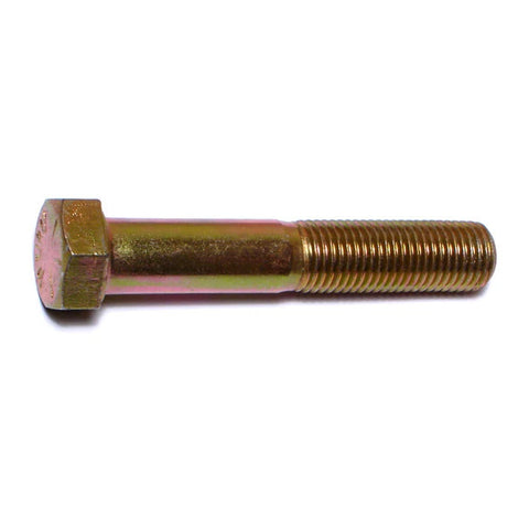 7/16"-20 x 2-1/2"L Yellow Zinc Hex Cap Screws (1 lb Bag) (85534)