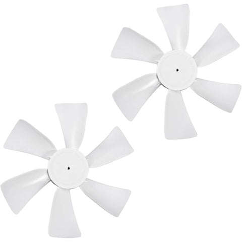 6-Inch White D-Bore Fan Blade 2 Pack (RTP17004W2P)