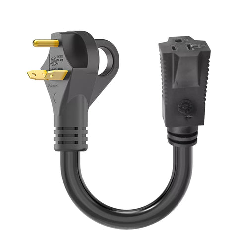RV Generator Adapter Cord 30A to 15/20A 18" (RAC302018)