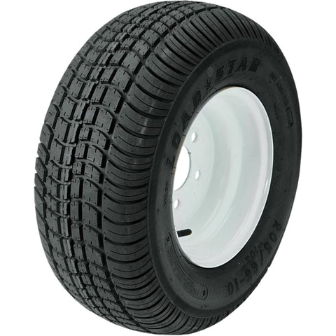 Kenda Loadstar | ST215/60-8 | Trailer Tire | White Wheel | Load Range C | 5 on 4.5" Bolt Pattern