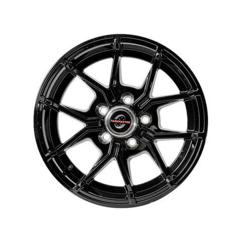 15" x 5" Full Paint Black Aluminum Trailer Wheel 5 - 4.5