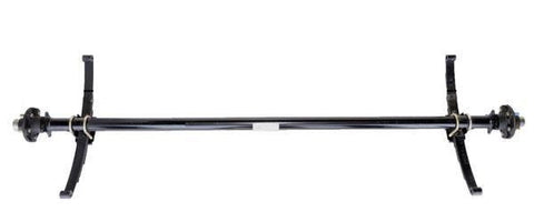 Axis 3500# Drop Idler Trailer Axle | Underslung Springs | 5 on 4.5" Bolt Pattern