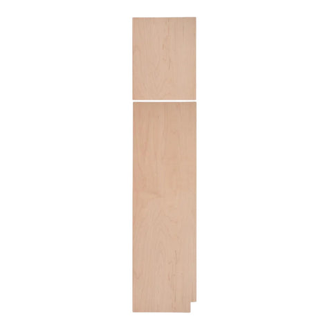 Left Pantry End Panel .25" x 23.25" x 96"  - Raw Maple