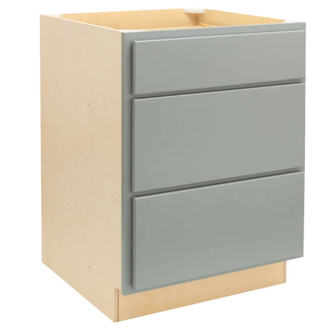 3 Drawer 30" Pots and Pans Base Cabinet - Magnetic Grey