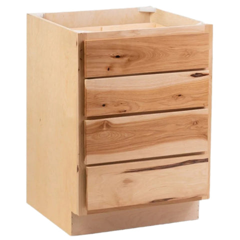 4 Drawer 18" Base Cabinet - Rustic Hickory