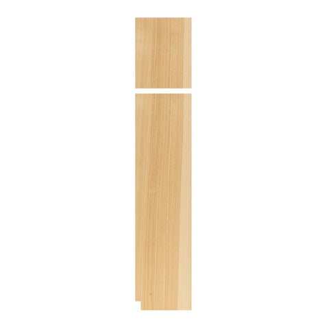 Left Pantry End Panel .25" x 23.25" x 84"  - Raw Hickory