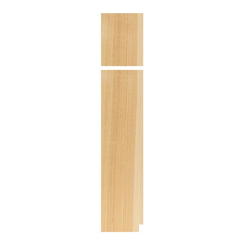 Right Pantry End Panel .25" x 23.25" x 96"  - Raw Hickory