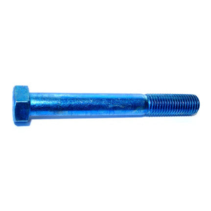 7/8"-9 x 6" Blue Rinsed Zinc Grade 8 Hex Cap Screw (2 Pack) (06644)