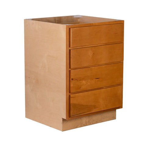 4 Drawer 24" Base Cabinet - Provincial Stain