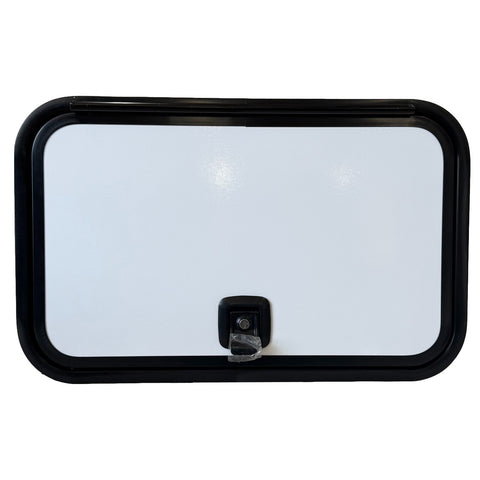 RV Compartment Door | Top Hinge | 27-1/8" L x 17-1/4" W x 1-7/8" D | White | V000959411