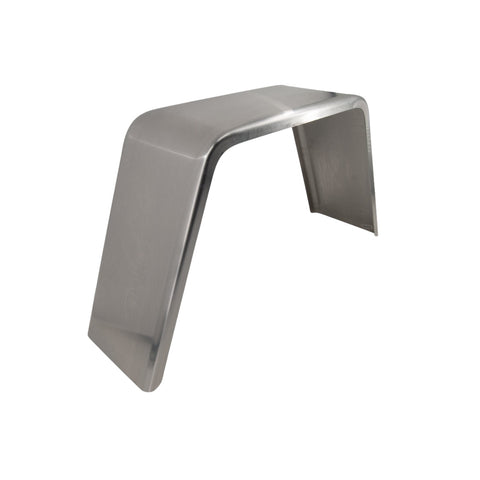 Smooth Aluminum | Flat Top Fender | 34"L x 9"W x 15"H | for Single Axle Trailer