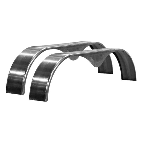 Smooth Steel | Tandem Teardrop Fender | 72"L x 10"W x 20"H | for Double Axle Trailer | 2 Pack of Fenders Kit