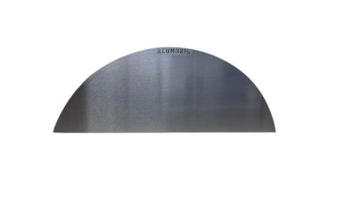 Smooth Aluminum | Round Top Fender Back - Fits Aluminum Round Top Fender 32"L x 8"W x 15"H