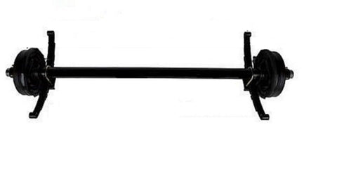 Lippert 5200# Straight Brake Axle | Underslung Springs | 6 Lug on 5.5" Bolt Pattern | 93" Hubface 74.5" Spring Center